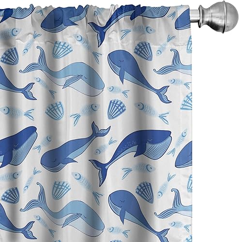 Miniatura 7 de Lunarable Cortinas para ventana de superhéroe, burbujas de discurso de humor Funky Vivid Bang Boom Bam Pow Fiction Design, decoración ligera, juego