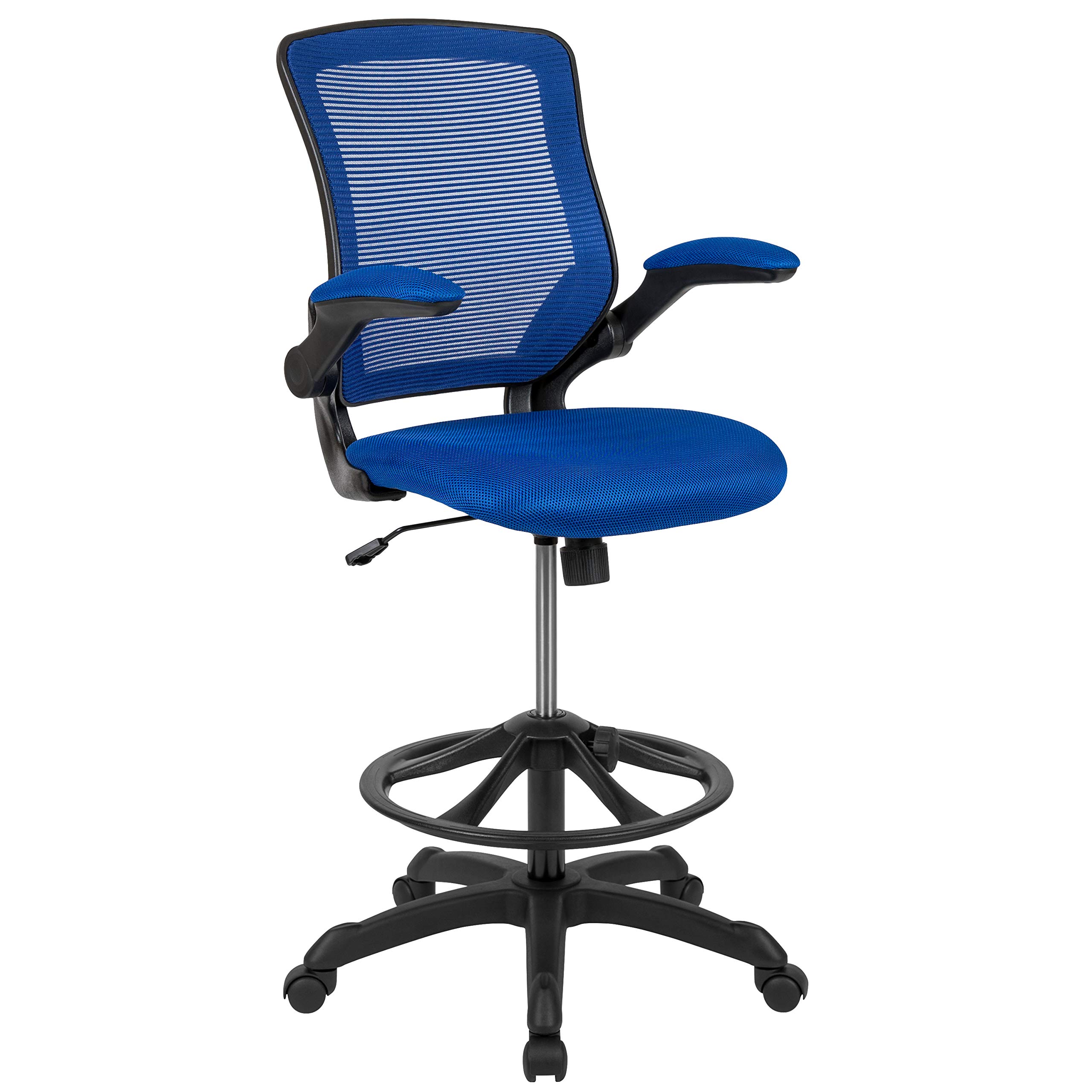 Photo 1 of Flash Furniture Office Seating, 27"W x 27"D x 42" - 49.5"H, Blue Contemporary Blue