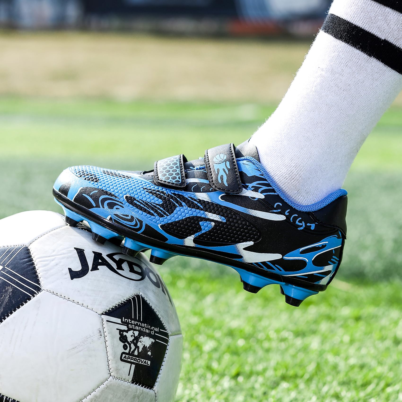 Unitysow Scarpe da Calcio Ragazzi Professionale All'aperto Sportivo Scarpe da Allenamento Bambini Teenager Scarpe Calcetto Spike Tacchetti