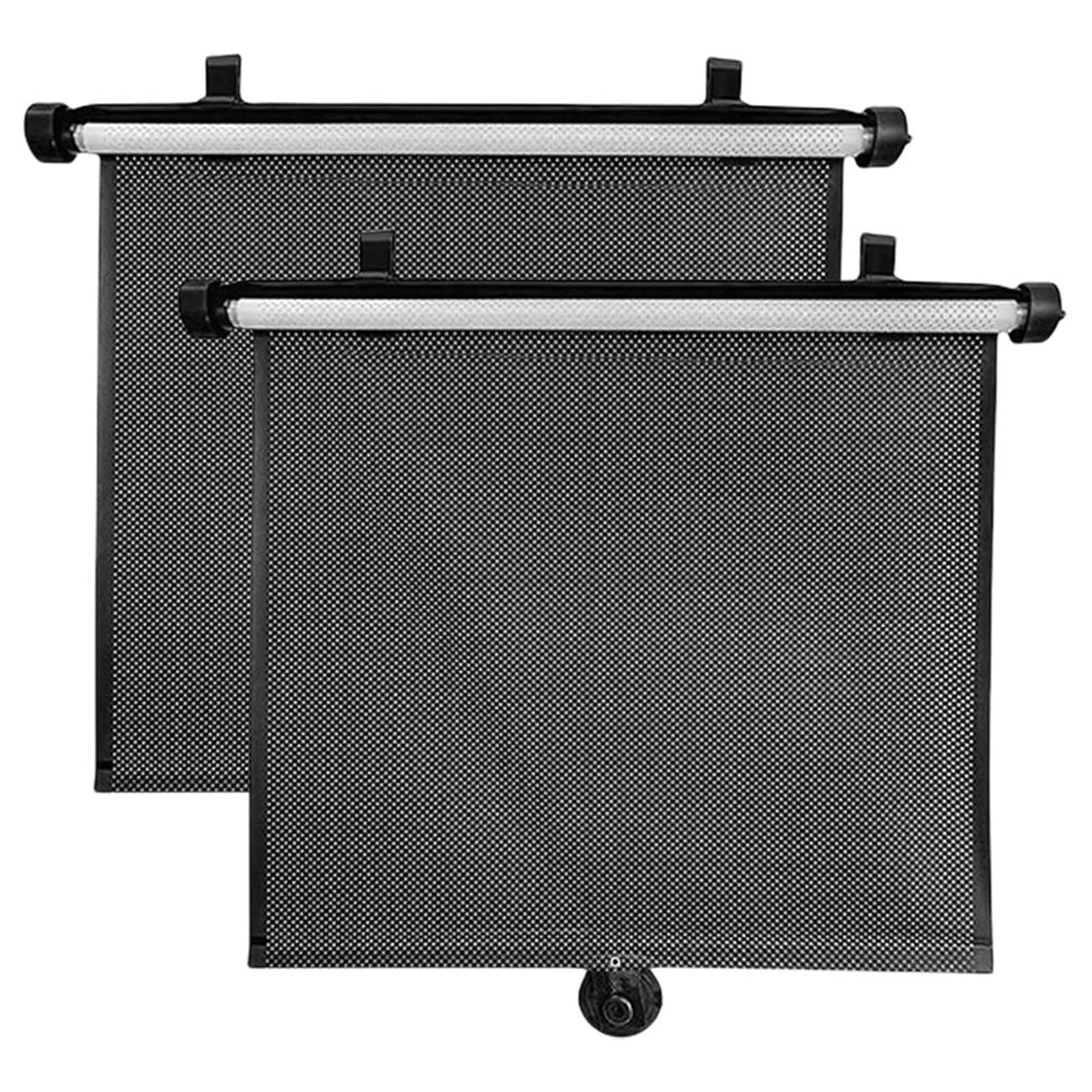 Parasol Ventanas Traseras Delantera Cortina Para Ventana Lateral De 15 Pulgadas Con Ventosa Parasol Telescópico 2 Unidades Retráctil Para Coche