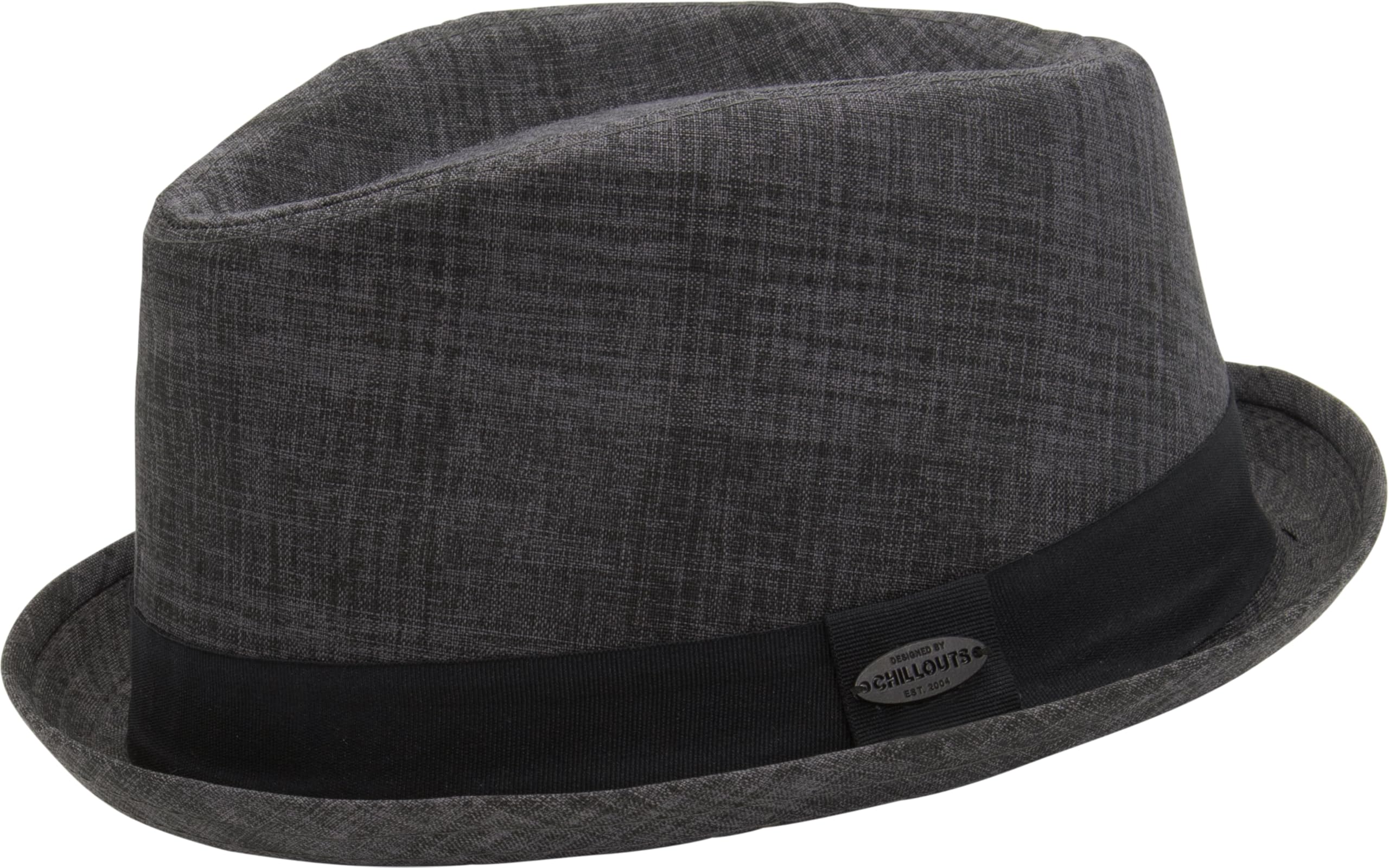 CHILLOUTS Dersim Hat - Pork Pie, Dark Grey, 58/60 cm