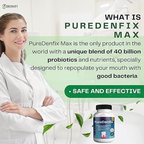 Miniatura 7 de Suplemento probiótico extra fuerte con 40 mil millones de UFC Apoya los dientes, las encías, los oídos, la nariz, la garganta y la salud digestiva