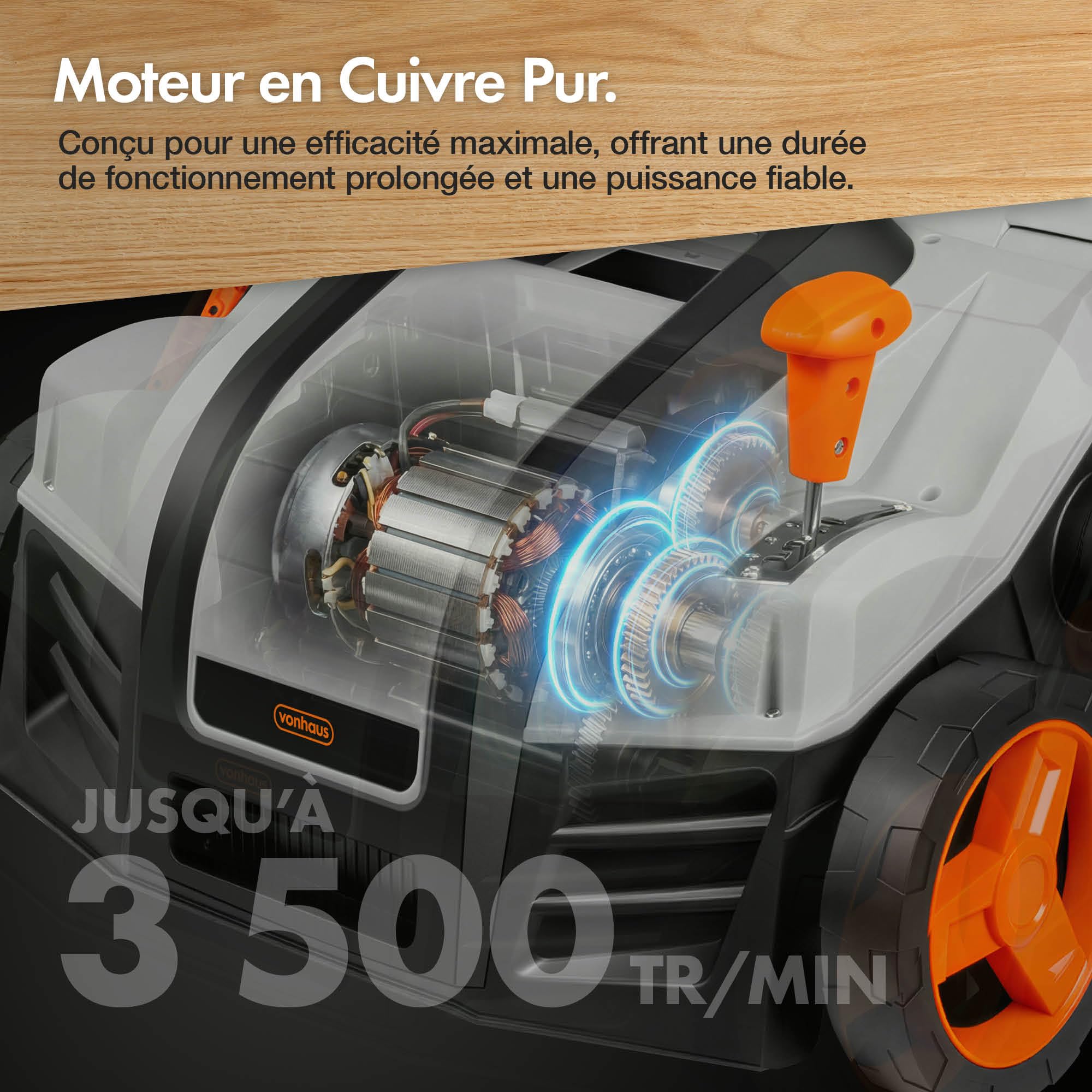 VonHaus Scarificateur/Aérateur/Râteau Électrique 1800W – Pour Scarification Et Râtelage Du Gazon, Élimine Feutre, Mousse Et Feuilles, Aère Le Sol, Bac De Ramassage 55L, 5 Hauteurs, Largeur 38cm