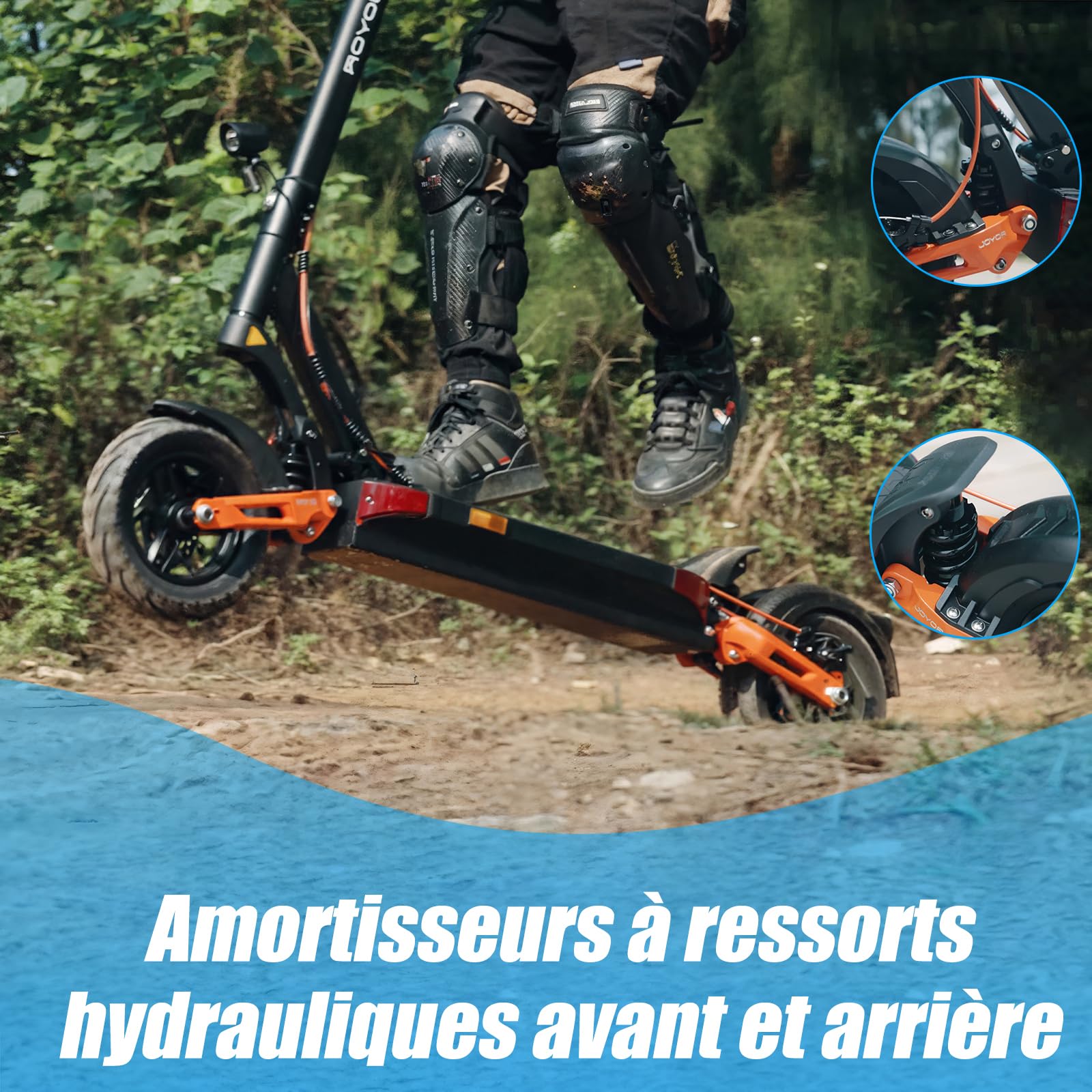 Trottinette Électrique Adulte, Batterie 60V/48 13/18Ah,Moteur 600/2000W,Trotinette Electrique Puissante Tout Terrain Ultra Legere Double Suspension,10 Pouces Scooter Électrique lectrique