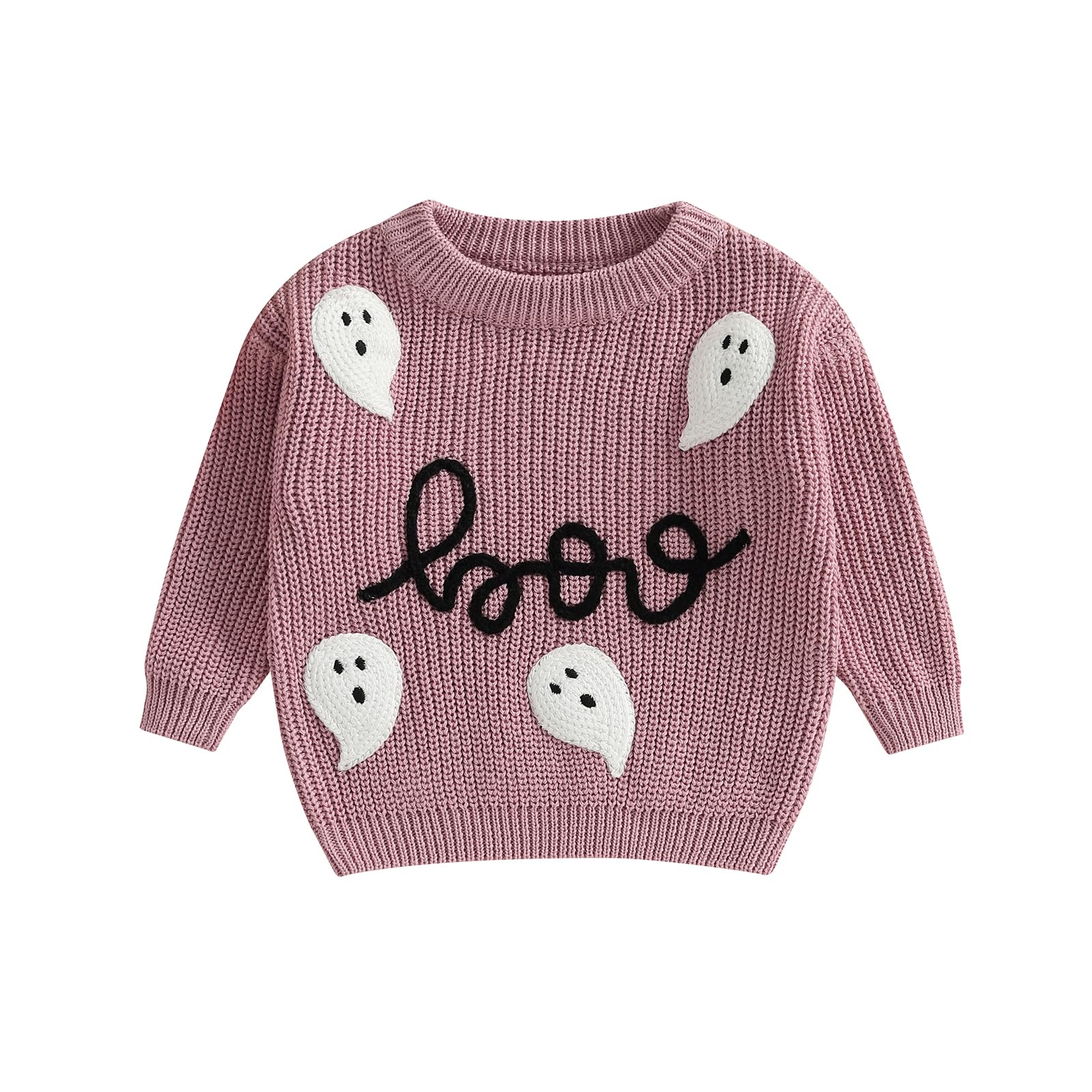 LSFYSZD Toddler Baby Girls Boys Halloween Pumpkin Sweaters Long Sleeve Crew Neck Winter Warm Knitwear Pullover Jumpers Top — view 204
