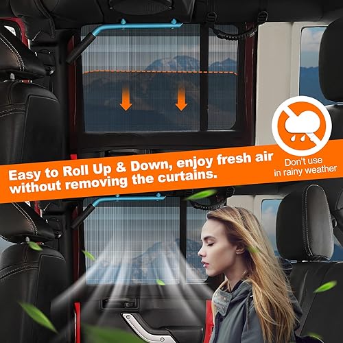 Miniatura 5 de GOTIDY Persianas opacas para ventanas laterales de automóvil, persianas de automóvil para ventanas laterales de bebé, cortinas de automóvil para