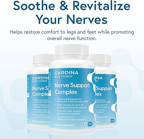 Miniatura 7 de Suplementos de glicinato de magnesio con benfotiamina, vitamina B6, B12, D3-60 cápsulas Suplemento de magnesio sin OMG para pantorrillas, pastillas