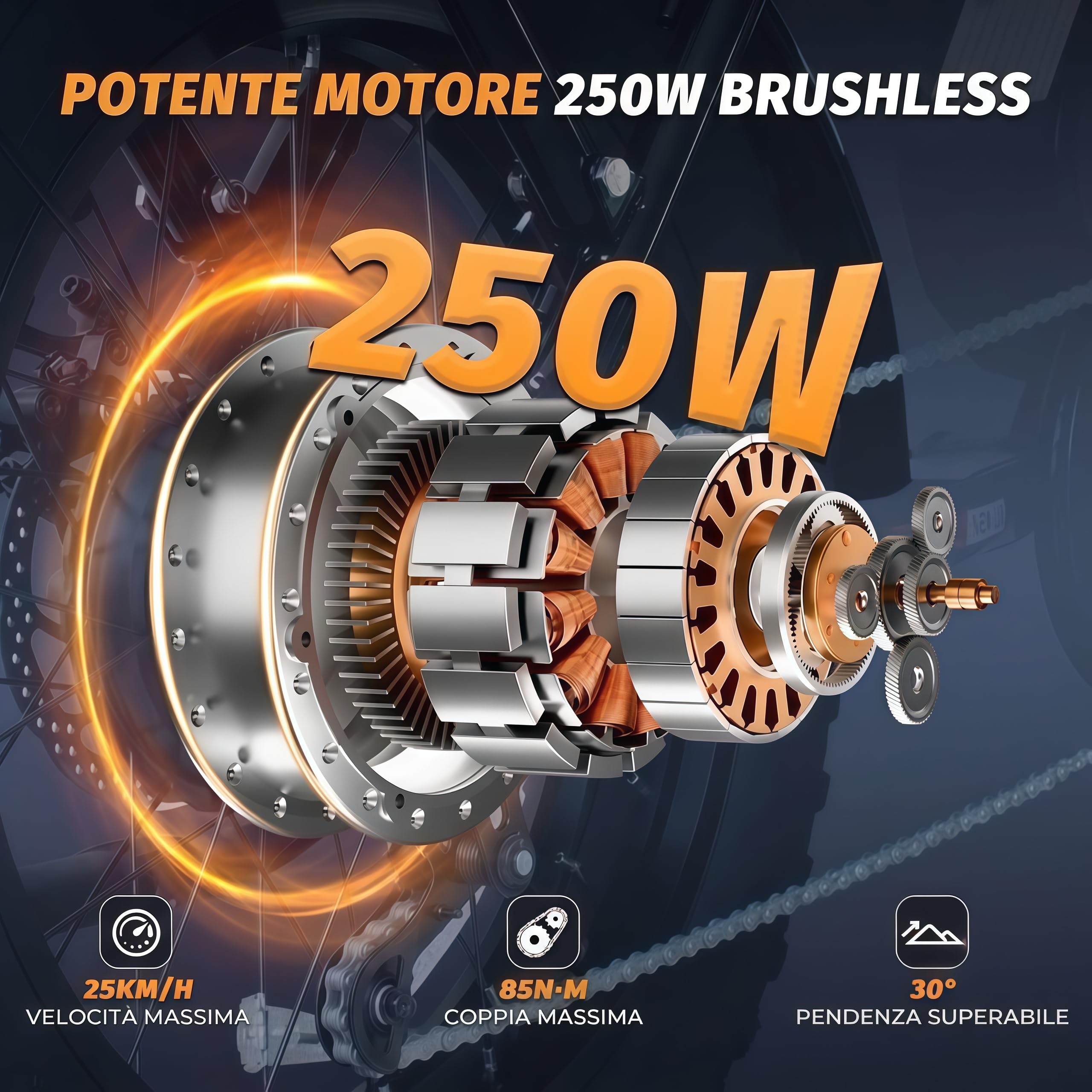 DEEPOWER V8 Vélo électrique pour adultes, batterie amovible 48 V 20 Ah, autonomie 110 km, pneus Fat 20 × 4,0, 7 vitesses, freins à disque mécaniques, suspensions complètes tout terrain