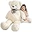 IKASA Giant Teddy Bear Plush Toy Stuffed Animals (White, 47 inches)