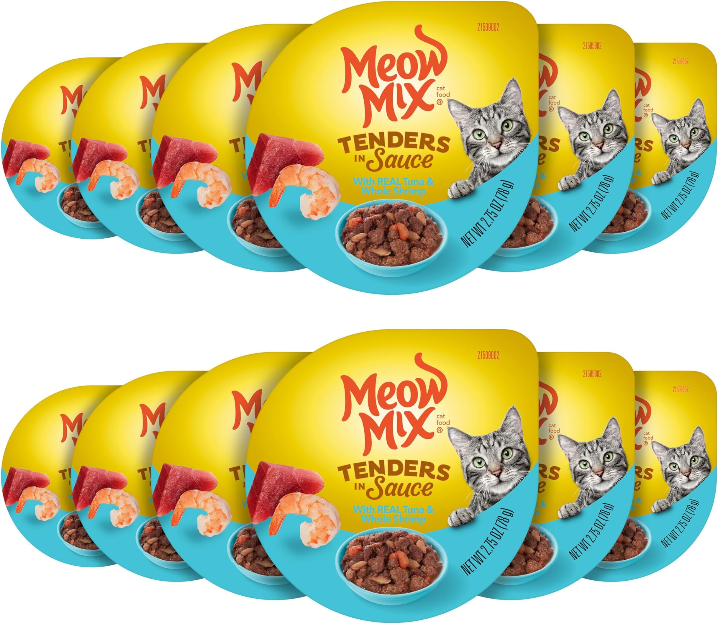 - Tenders in Sauce Wet Cat Food, Tuna & Shrimp, 2.75 Ounce Cup (Pack of 12)