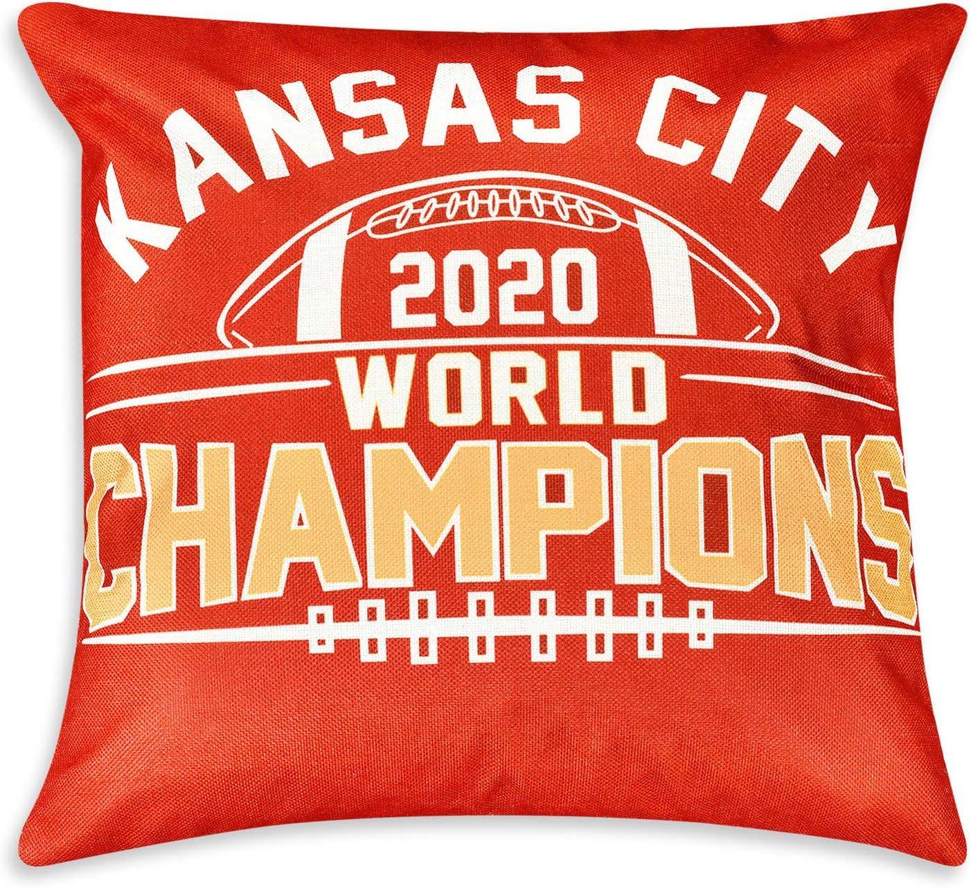 Kansas City 2020 Champions Throw Pillow Covers Without Insert Set of 2pcs for Chiefs Fans Gift(18" x 18") : Sports & Outdoors