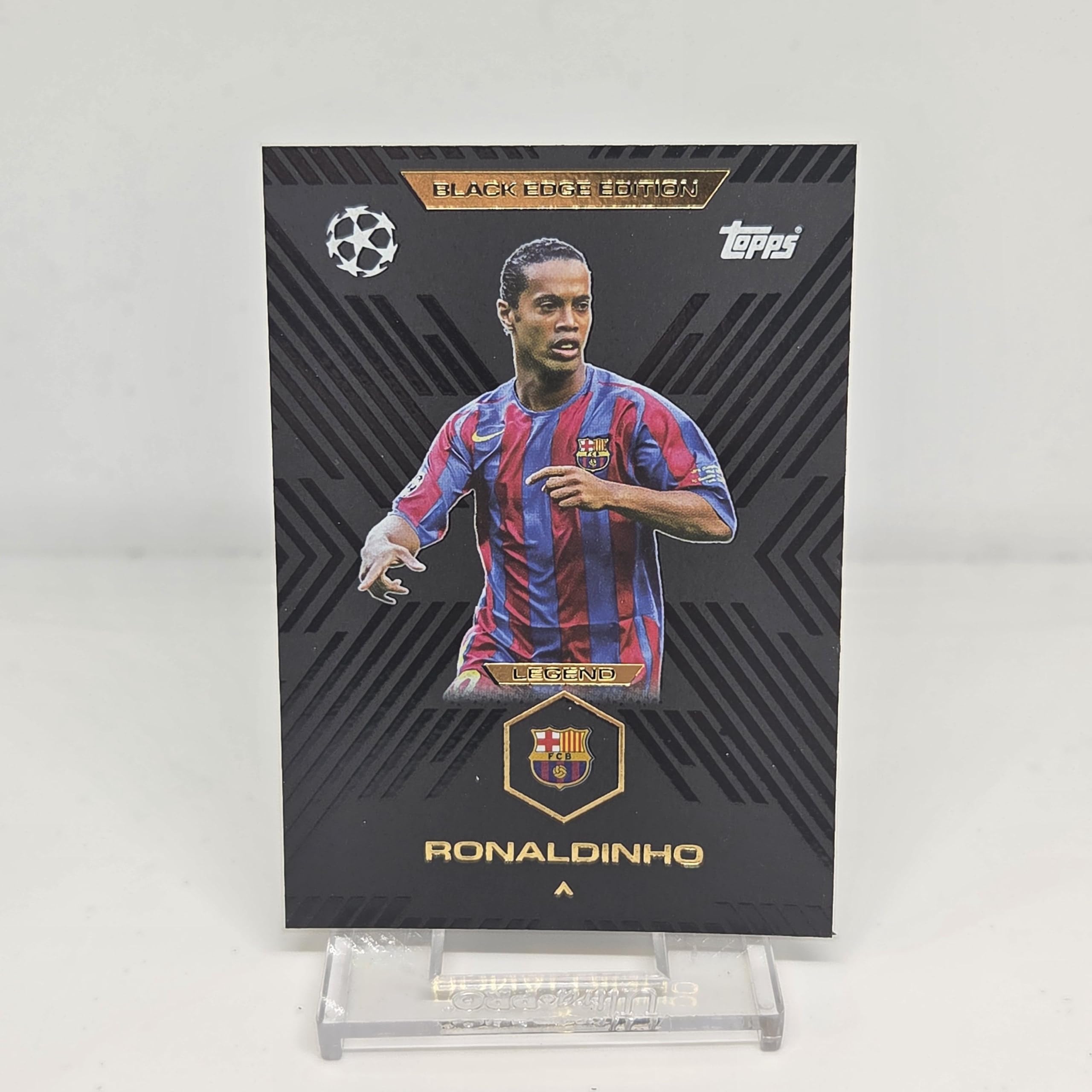 Ronaldinho Trading Card, Black Edge Edition, Legend, FC Barcelona