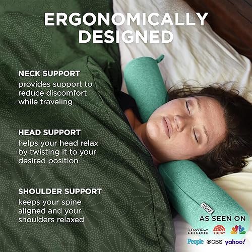Vista 84 de Dot&Dot Almohada de viaje para niños de espuma viscoelástica para aviones, almohadas de cuello para niños para viajes, dormir, almohada de avión