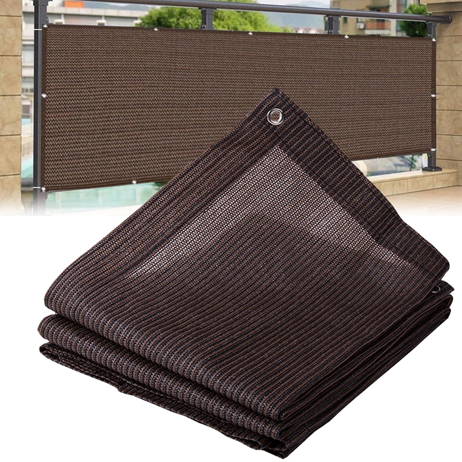 GJZQDKX UV Protection 90% Sun Shade Sail with Grommets, Breathable & Water-Resistant, Perfect for Balcony or Outdoor Use, Colors, Grey 3x5m (9.8x16.4ft)