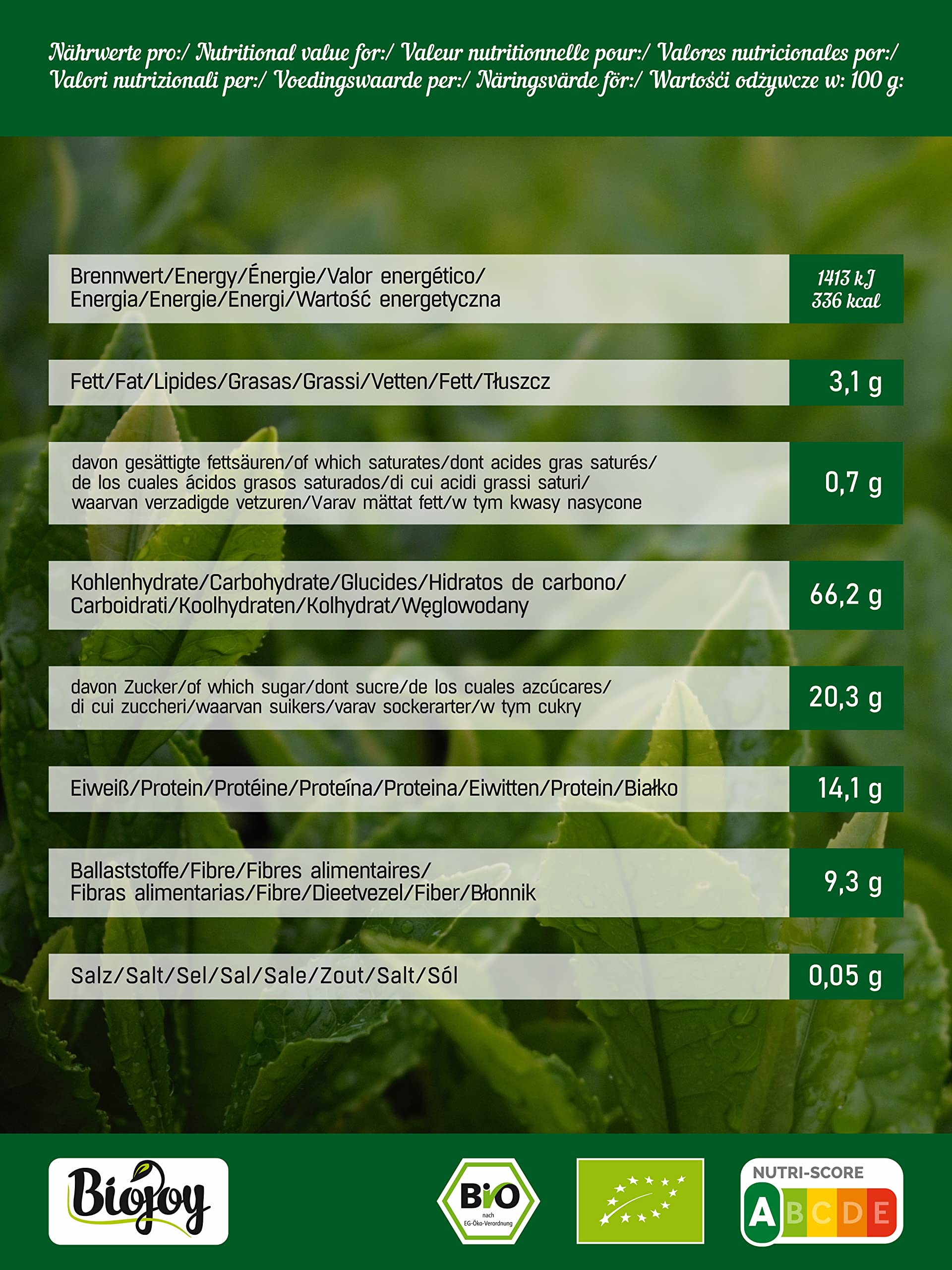 Biojoy Matcha in Polvere BIO (250 g), Per Tè e Latte (Camellia Sinensis)