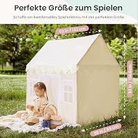 Tiny Land Gyerek Játéksátor Szőnyeggel és Világítással, Fehér Hercegnő Sátor Beltéri Játékházhoz, Olvasósarok 3-13 Éveseknek 2