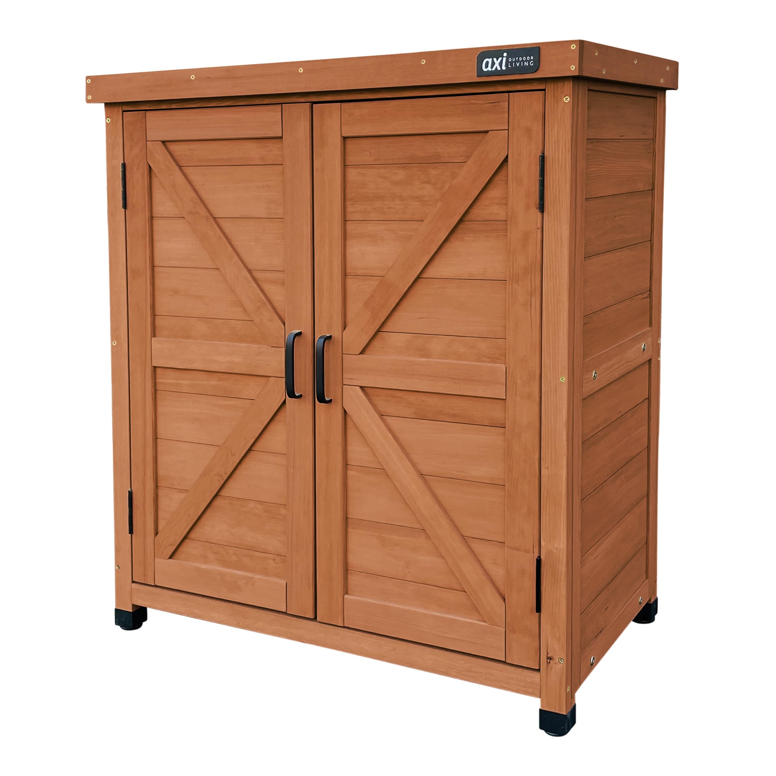 Armoire de jardin en bois marron AXI Felix 80x45x93 cm avec étagère
