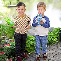 Vista 3 de Zak Designs Bluey Atlantic Kids Water Bottle For School or Travel, 16oz Durable Plastic Water Bottle With Straw, Handle, and Leak-Proof, Pop-Up