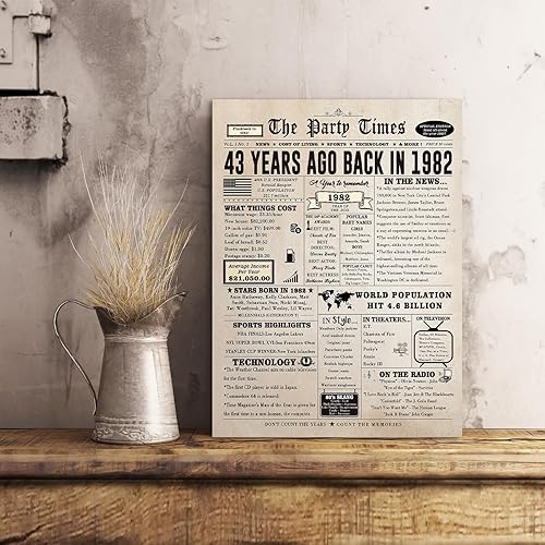 Miniatura 6 de Tarjeta de feliz cumpleaños número 43 para mujeres y hombres, divertida tarjeta de regalo de cumpleaños de 43 años para marido, esposa, él, ella,