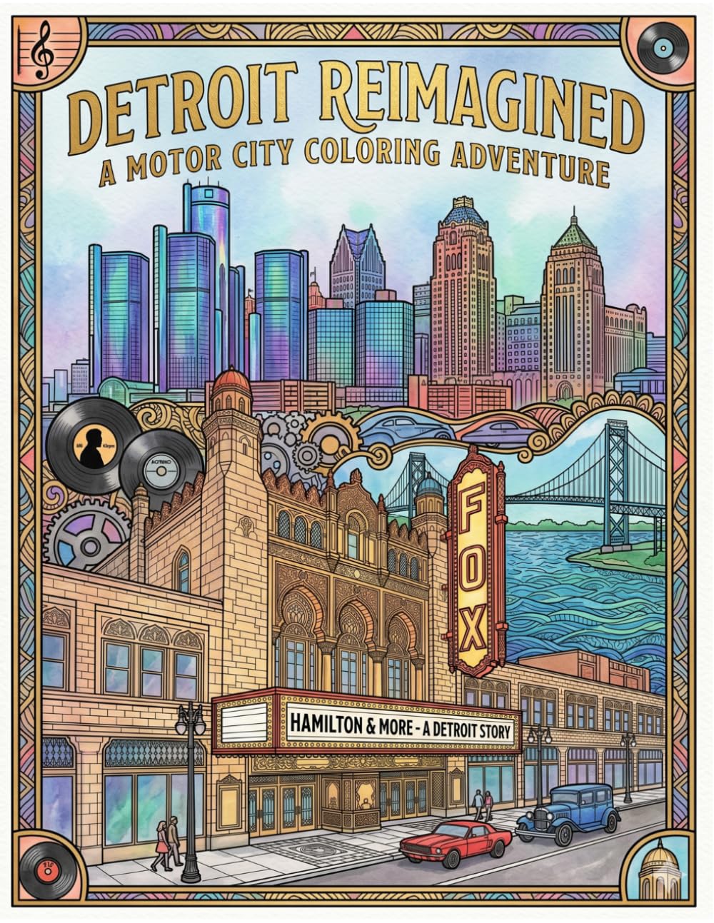 Detroit Reimagined: A Motor City Coloring Adventure