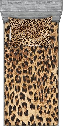 Miniatura 385 de Ambesonne - Juego de sábanas bajeras y fundas de almohada, diseño clásico botánico, plantas de jardín vintage, juego de 3 piezas con estampado