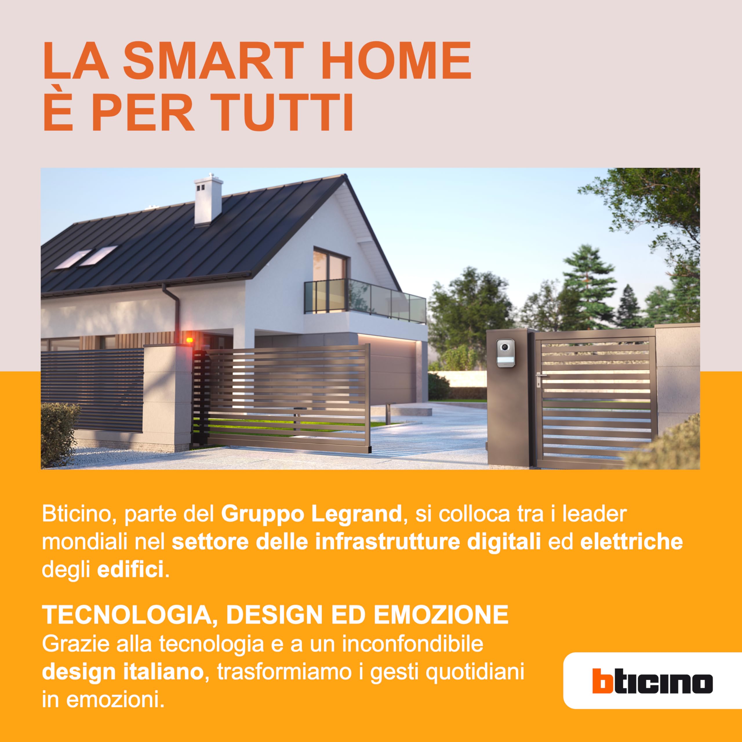 BTicino 331860 Posto Esterno Aggiuntivo per Kit Videocitofono 2 Fili, Metallo