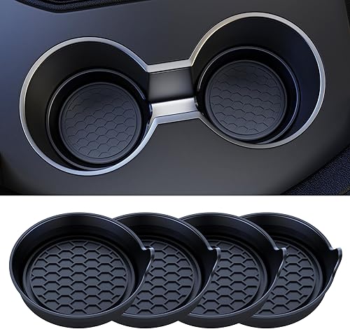 Amooca - Portavasos universal, impermeable y antideslizante para auto, a prueba de filtraciones, contienen derrames, accesorios para el interior del