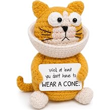 Get Well Soon Gift for Women Men Funny Surgery Recovery Gift, Feel Better Encouragement Sympathy Crochet Desk Decor for Friend Coworker Her Him