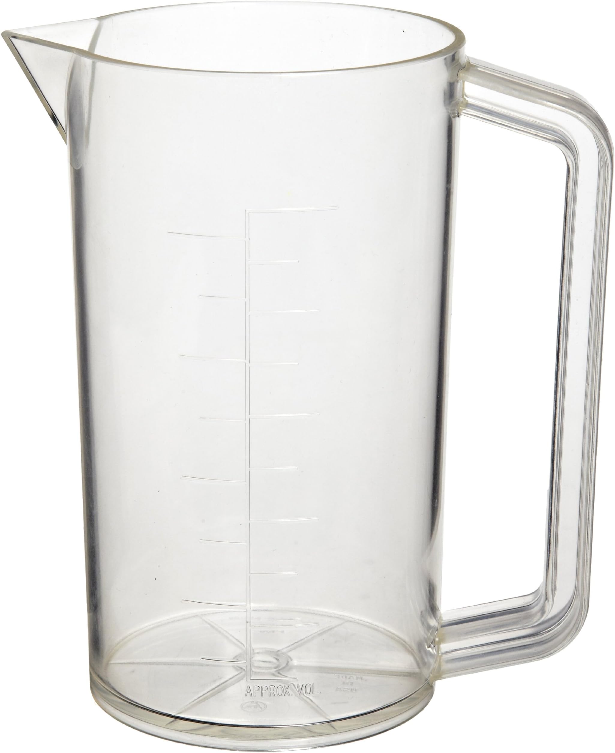 Nalgene 1223-1000 Polymethylpentene 1000mL Graduated Beaker, 5mL Graduation Interval, with Handle