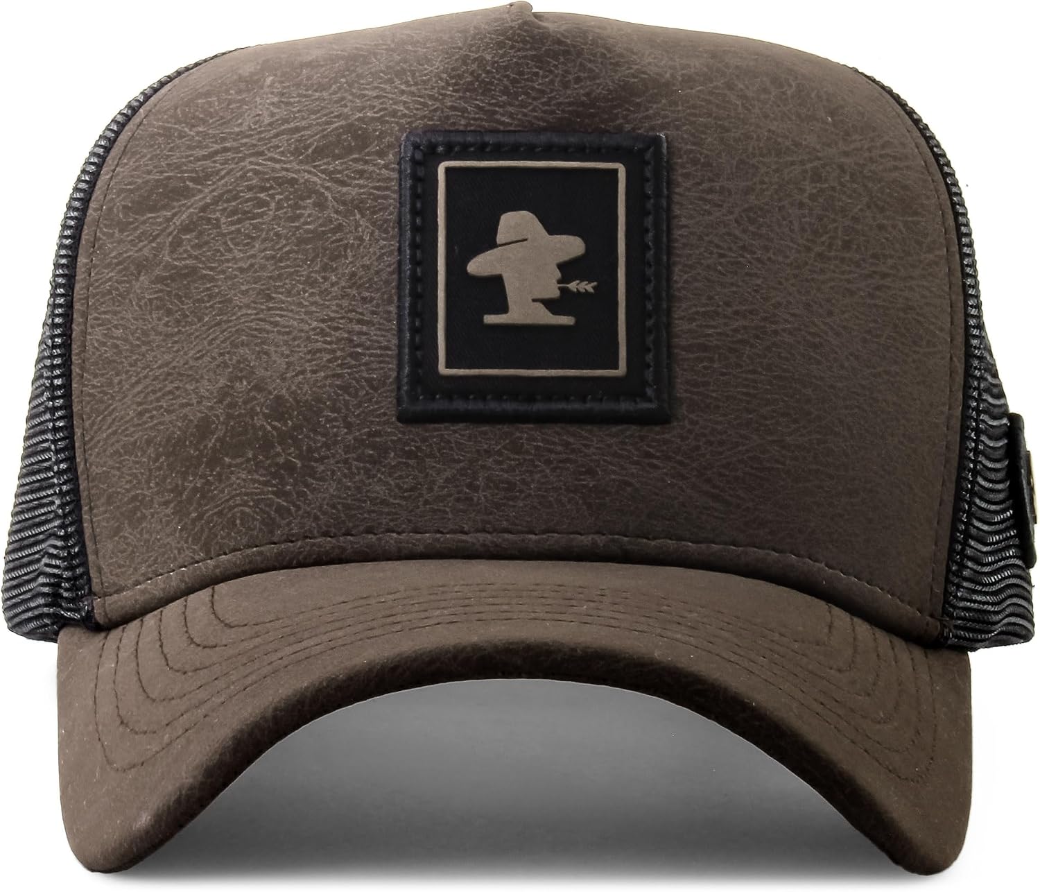 Sacudido's | Logo | Trucker Cap, Agribusiness, Ranch Hat, Farm Cap, Adjustable, for Men and Women, Great for Hunting (US, Alpha, One Size, Brown)