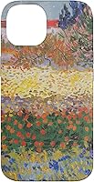 Vista 4 de iPhone 16 Vincent Van Gogh - Jardín floreciente con camino - caso de Arles