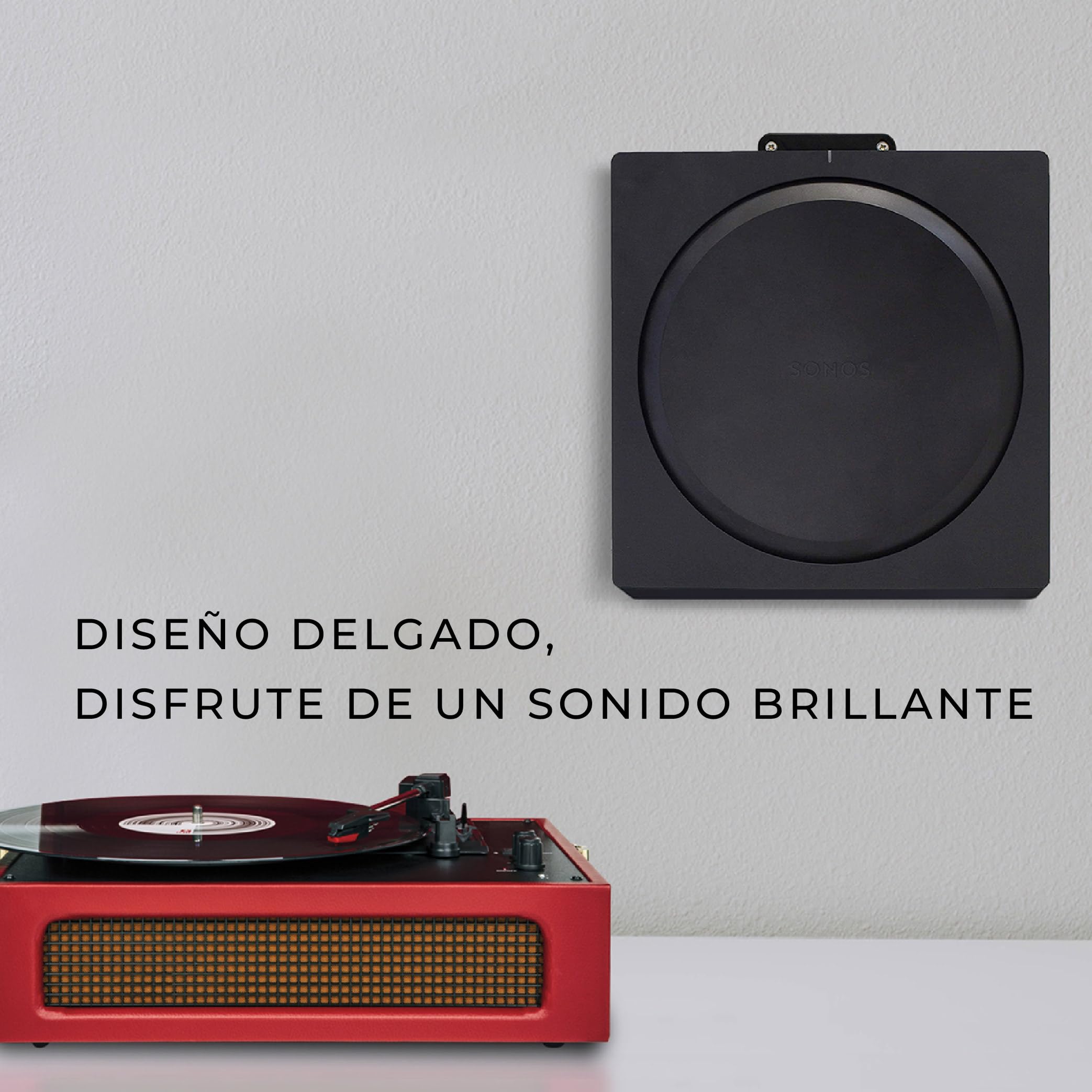 HumanCentric Soporte de Pared Compatible con el Soporte de Pared Sonos Amp, Soporte de Montaje para Amplificador inalámbrico Sonos, Monta el Sonos Amp en Cualquier dirección