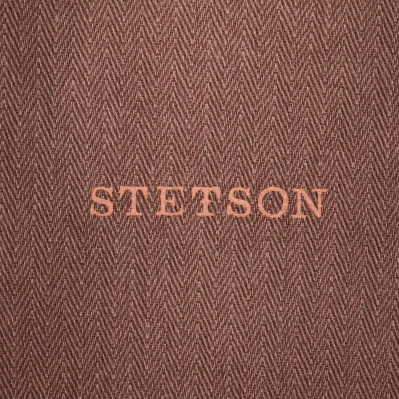 Stetson Gorra Burney Hatteras Hombre 100% Cuero Autentico Forro de Algodón Newsboy Ocho Piezas Boina Moderna Verano/Invierno