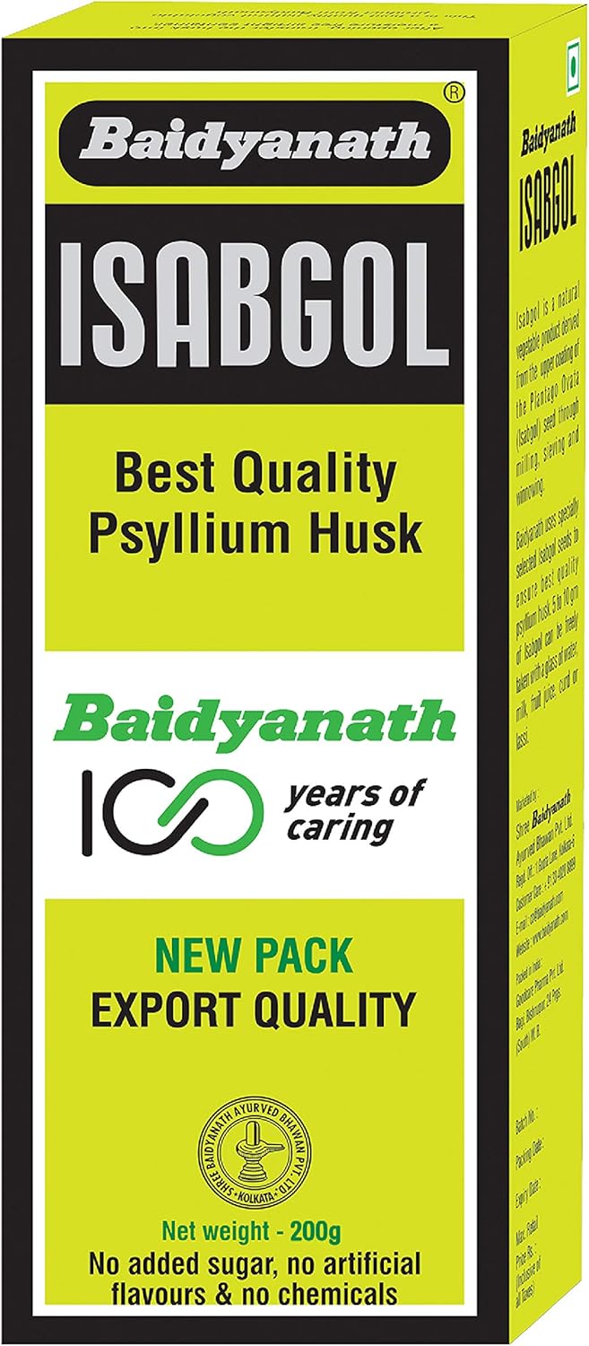 Baidyanath Isabgol Psyllium Husk Powder 200gm Effectively