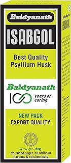 Baidyanath Vansaar Isabgol - Psyllium Husk Powder - 200gm | Effectively Relieves Constipation | Fibre Supplement For Diges...
