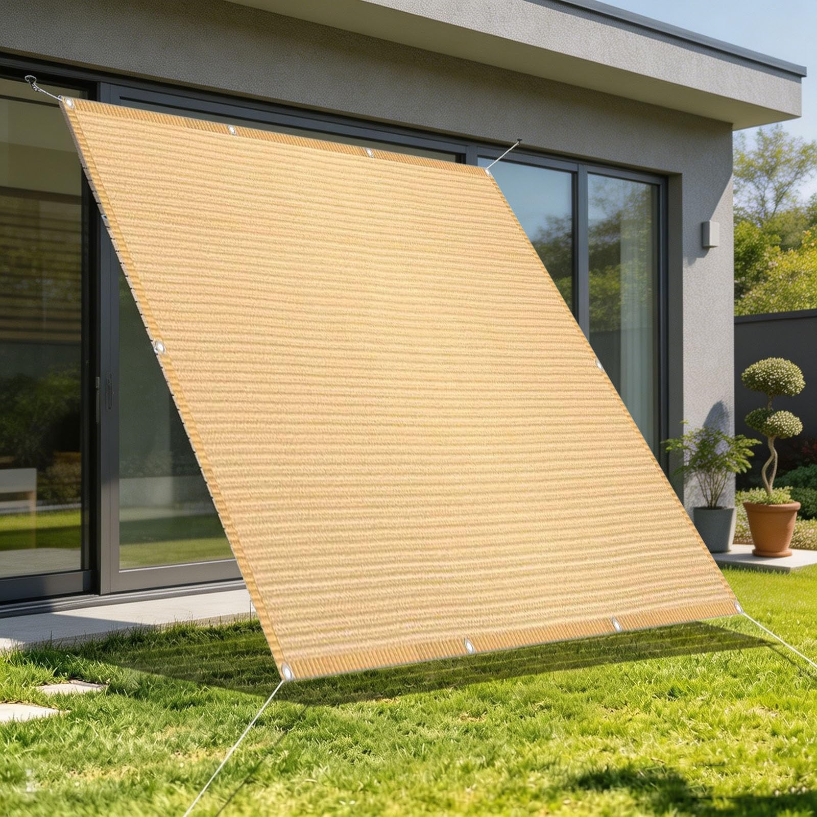 Filet d'ombrage 0.7x4.1m protection UV 95% perméable à l'eau pour jardin