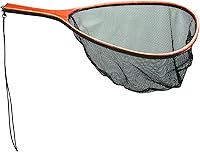 Frabill 3404 Fishing Net - 11x15" Teardrop Hoop, Micromesh Netting, 8" Handle with Lanyard for Fly Fishing