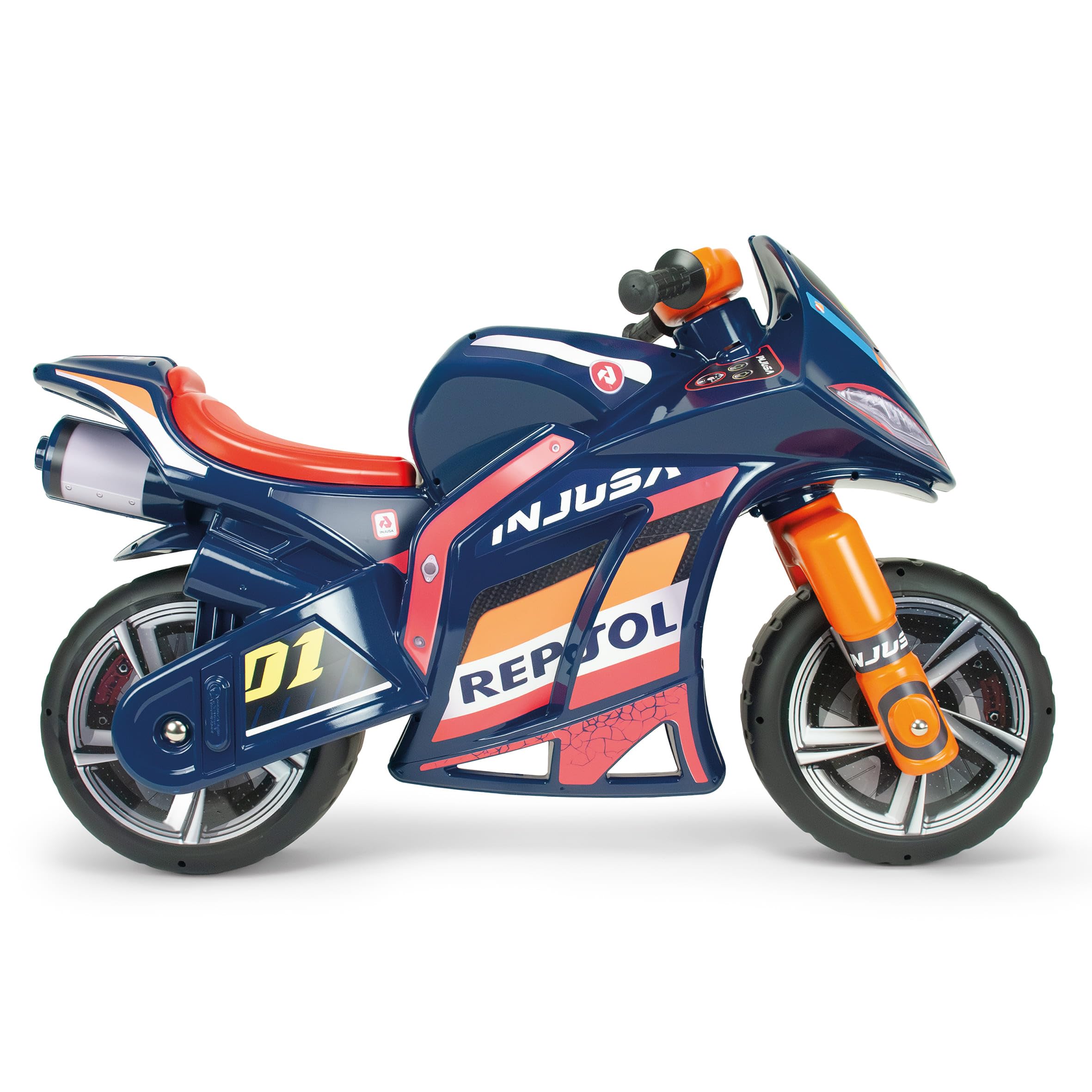 Moto Enfant 4 Ans XL Winner Repsol sans Pédales + Porteur Moto Course Enfant Garçon Fille + Stable + Confort + Guidon Ergonomique + Roues Larges + Fabriqué Europe | INJUSA