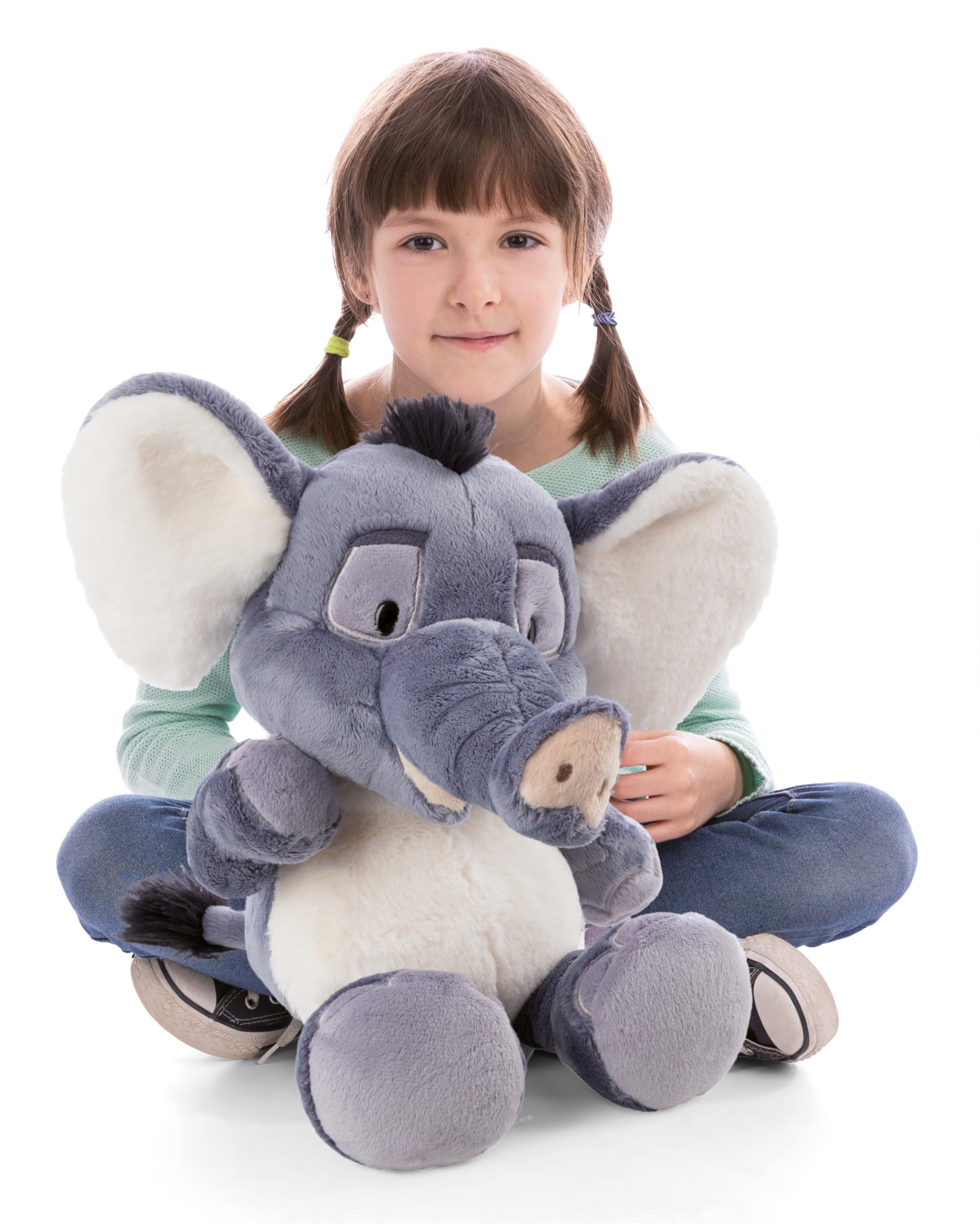 NICI Kuscheltier Elefant EL-Flora 50cm - grau - 62747 | Stofftier aus weichem Plüsch, niedliches Plüschtier zum Kuscheln und Spielen, für Kinder & Erwachsene, tolle Geschenkidee