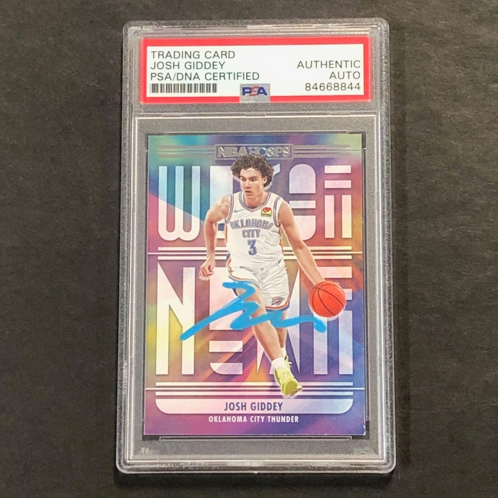 Amazon.com: 2021-22 NBA Hoops #6 Josh Giddey Signed Card AUTO PSA 