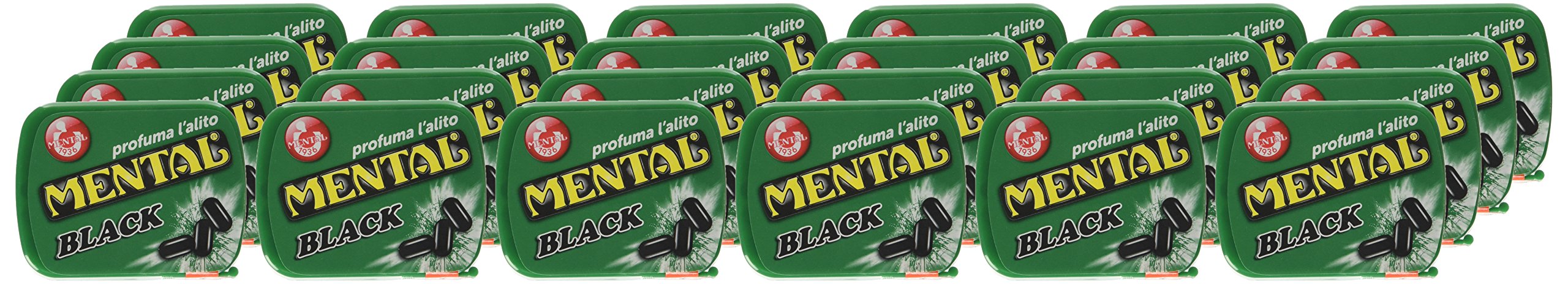 Mental Fassi Pasticche alla Menta Liquirizia - Pacco da 24 x 640 g