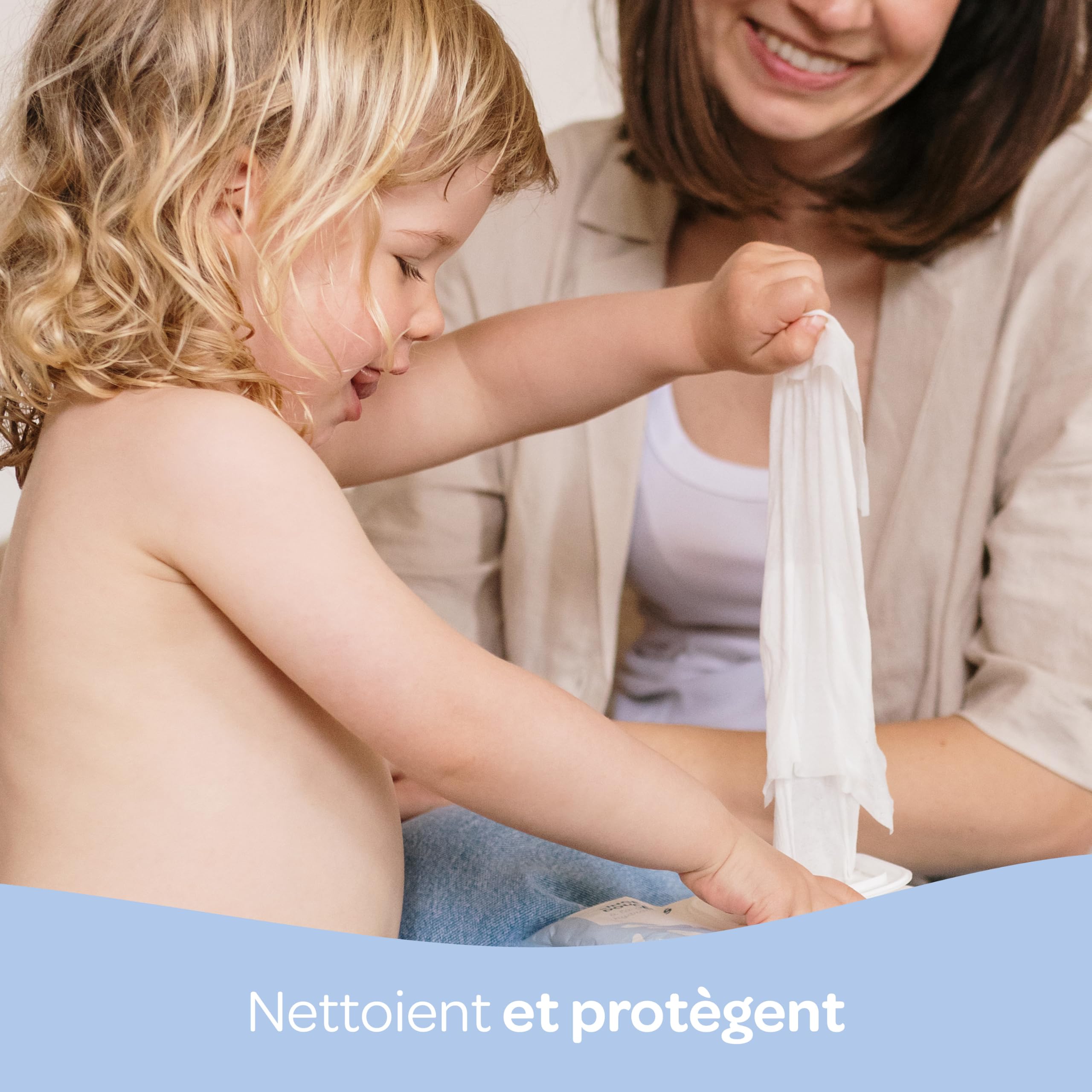 BIOLANE - Salviette per neonati con acqua - 900 salviettine - Set di 12 x 75 - Pulizia delicata ed efficace - Fin dalla nascita - Qualità francese