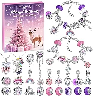 女の子 ブレスレット クリスマス アドベントカレンダー 2025 DIY アクセサリーキット ジュエリー カウントダウン グッズ 24日間 カウントダウン 腕輪 パーツ ビーズ おもちゃ ストッキング詰め物 子供向け ホリデークラフト お誕生日...