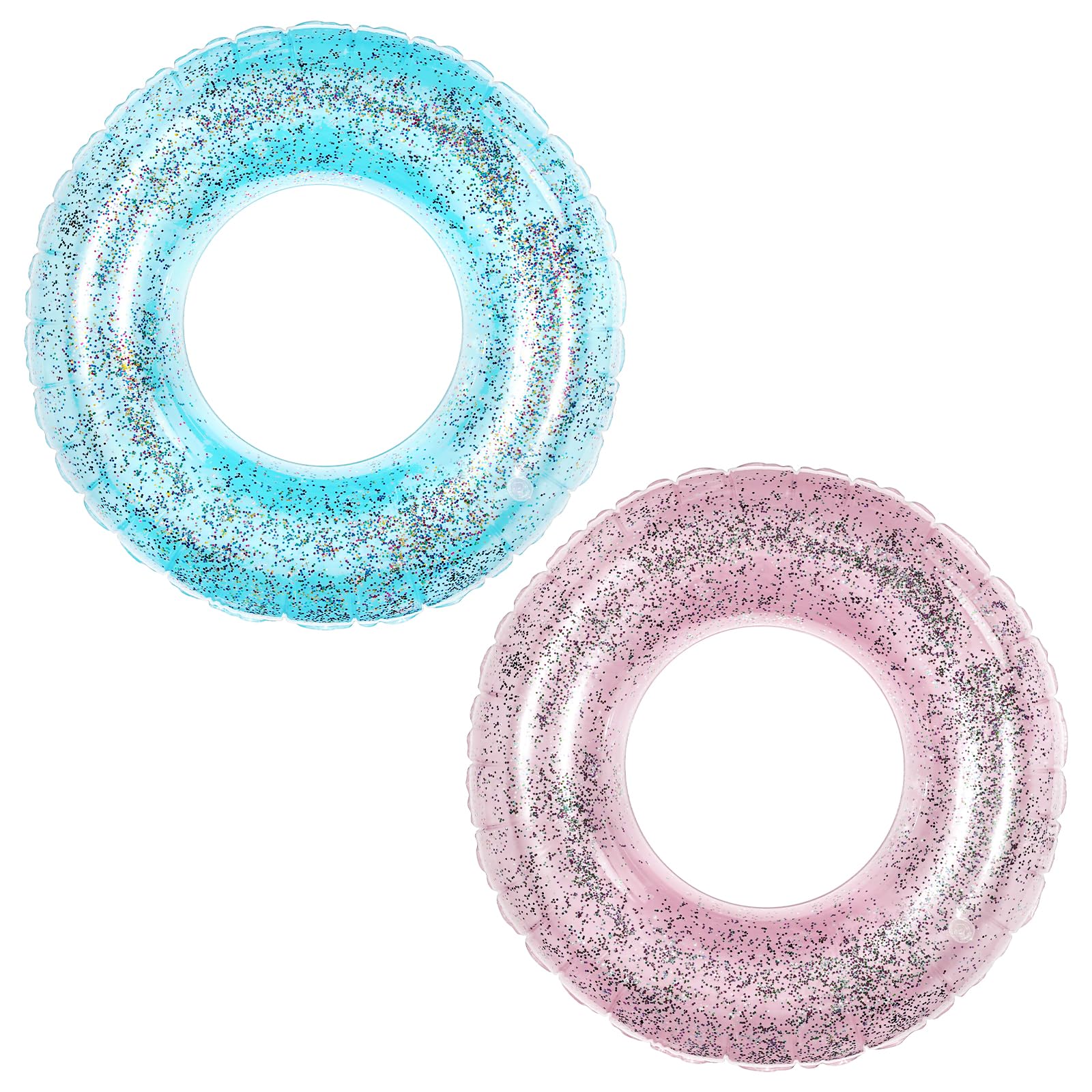 90cm Inflatable Swimming Ring Pool Rubber Rings for Adults,Sequin Inflatables Swim Rings Pool Floats Toy,Inflatable Pools Ring Toy Water Floatie Summer Beach Party Fun Sports