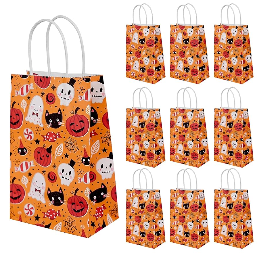 Amazon.co.jp: NOBONU ハロウィン 袋 手提げ袋 紙袋 ギフト
