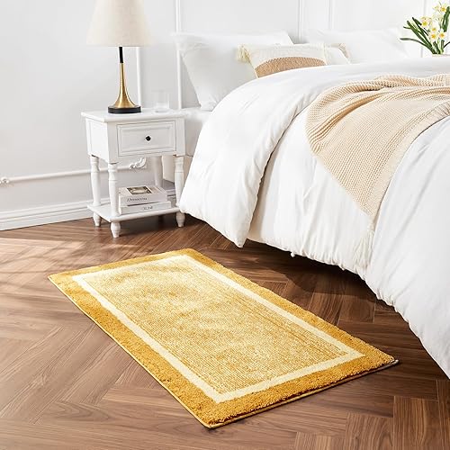 Miniatura 9 de Tapetes de baño antideslizantes y esponjosos para baño, lavables, extra suaves y absorbentes, de microfibra, para fregadero de ducha, fregadero de