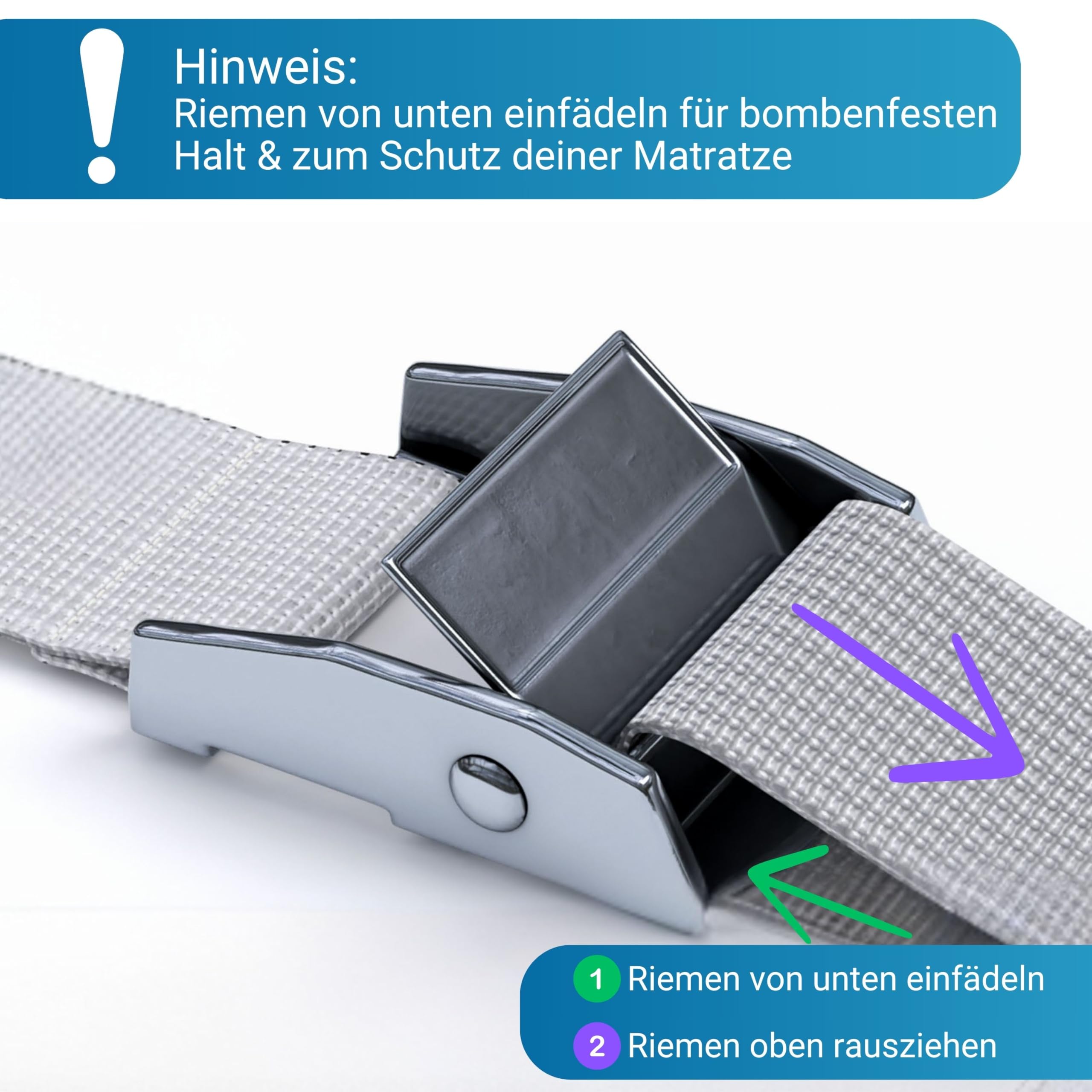 Briliantwerk® Liebesbrücke für Matratzen 200cm I Kein Verrutschen I Innovative Lösung als Ritzenfüller für Matratzen für Familien & Paare I Bettbrücke ist in < 5 Min befestigt