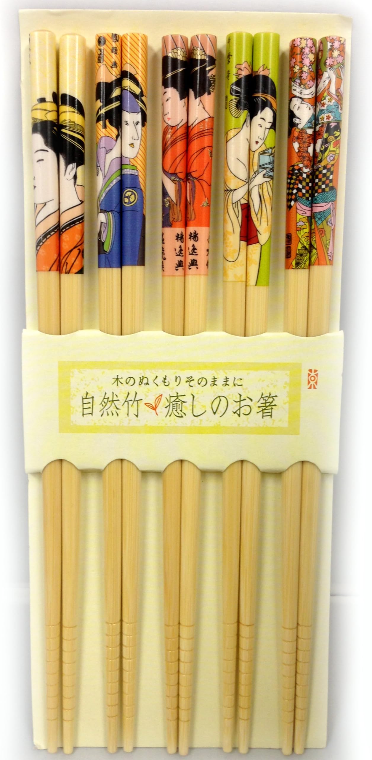 5 pc Japanese Geisha Chopsticks Gift Set