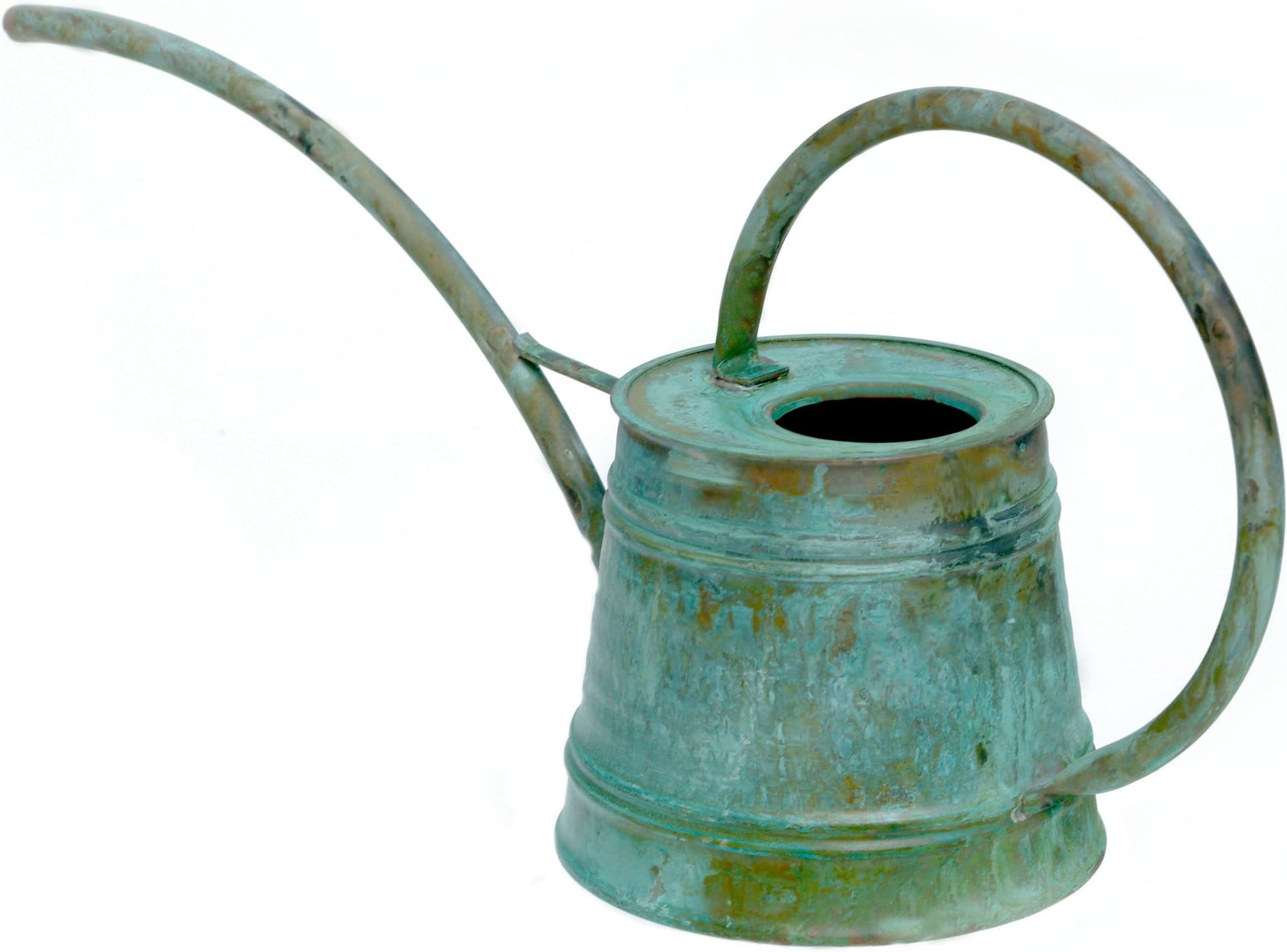 Dago's Copper Designs WP-25-G 1-Piece Solid Copper Watering Can, 20-Inch by 9.25-Inch by 6-Inch, Verdigris