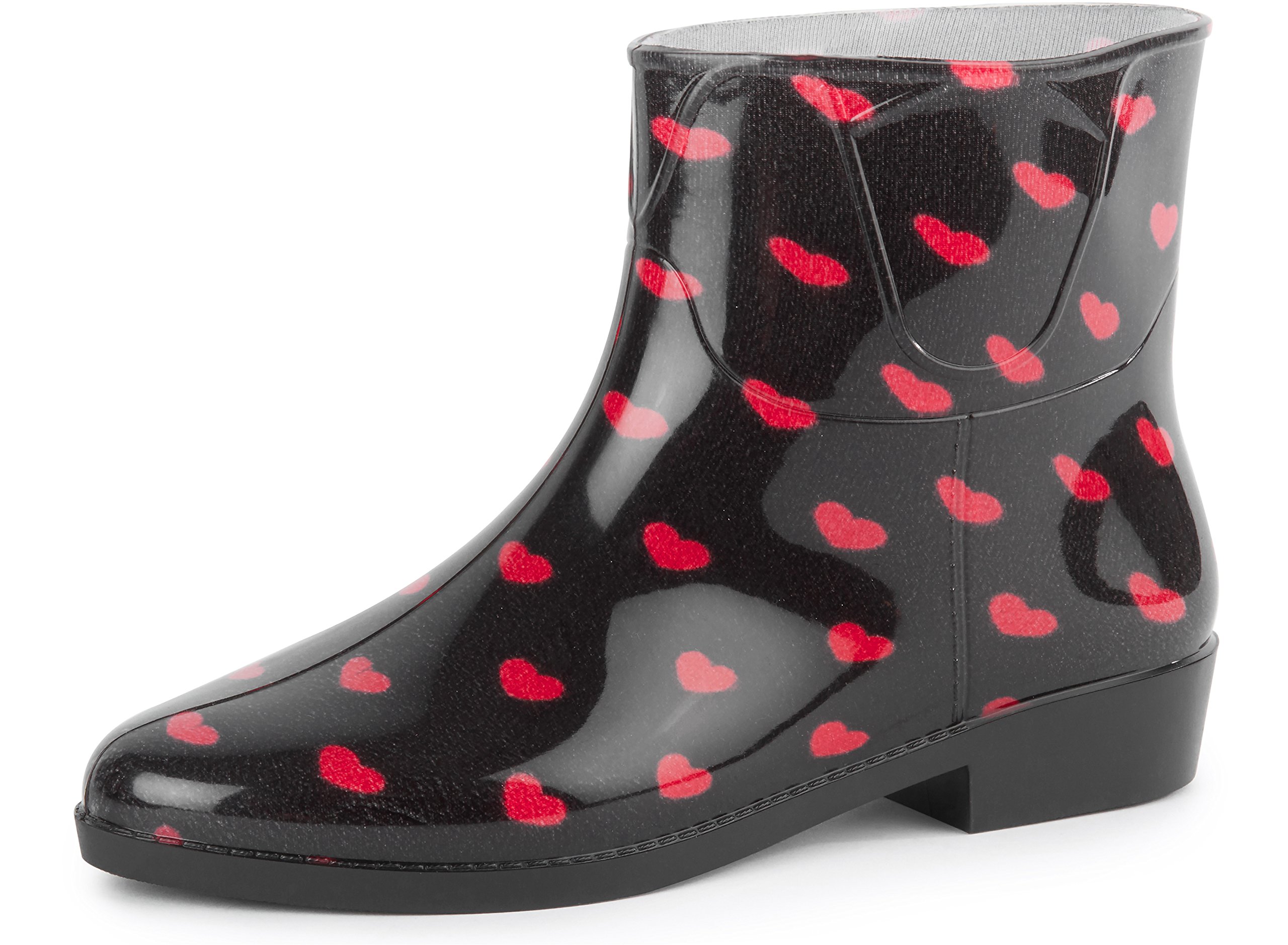 Ladeheid Kurze Gummistiefel Damen Elegant Regenstiefel Damen mit Muster LAZT201802 (Muster-13, 37 EU)